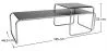 Pack de 2 tables basses empilables - bois et acier - Lacky image 7