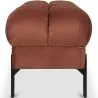 Banc de style Chesterfield tapissé en velours avec pieds en fer - Hamptons image 7