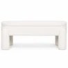 Banc Avec Rangement Rembourré En Tissu Bouclé Blanc Cassé – Assise Moderne Pour Salon Et Chambre - Boreta image 7