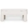 Banc Avec Rangement Rembourré En Tissu Bouclé Blanc Cassé – Assise Moderne Pour Salon Et Chambre - Boreta image 7