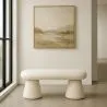 Banc Style Moderne Rembourré En Tissu Bouclé - Kurt image 7