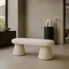 Banc Style Moderne Rembourré En Tissu Bouclé - Kurt image 7