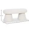 Banc Style Moderne Rembourré En Tissu Bouclé - Kurt image 7