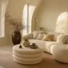 Ottoman Moderne Avec Rangement Rembourré En Tissu Bouclé Multifonction Comme Table Basse - Dass image 7