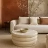 Ottoman Moderne Avec Rangement Rembourré En Tissu Bouclé Multifonction Comme Table Basse - Dass image 7