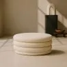 Ottoman Moderne Avec Rangement Rembourré En Tissu Bouclé Multifonction Comme Table Basse - Dass image 7