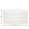 Ottoman Moderne Avec Rangement Rembourré En Tissu Bouclé Multifonction Comme Table Basse - Dass image 7