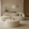 Ottoman Moderne Avec Rangement Rembourré En Tissu Bouclé Multifonction Comme Table Basse - Dass image 7
