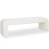 Banc Rembourré En Tissu Bouclé Blanc - Moderne Élégant Minimaliste - Karla image 7
