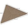 Auvent en fibre de coco 3x3x3M - Voile d’ombrage 100 % Naturelle image 7
