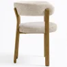 Fauteuil de <em>salle de séjour</em> avec <em>accoudoirs</em> <em>rembourrés</em> en Chenille – <em>Pieds</em> effet chêne – <em>Design ergonomique</em> et moderne – Okare image 7