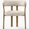 Fauteuil de <em>salle de séjour</em> avec <em>accoudoirs</em> <em>rembourrés</em> en Chenille – <em>Pieds</em> effet chêne – <em>Design ergonomique</em> et moderne – Okare image 7