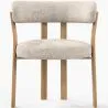 Fauteuil de <em>salle de séjour</em> avec <em>accoudoirs</em> <em>rembourrés</em> en Chenille – <em>Pieds</em> effet chêne – <em>Design ergonomique</em> et moderne – Okare image 7