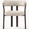 Fauteuil de salon avec accoudoirs rembourrés en Chenille – Pieds effet bois foncé – Design ergonomique et moderne – Okare image 7