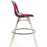 Tabouret de Bar - Rembourrage Patchwork - Design Scandinave et Pieds en Bois - Skögur image 7