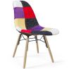 Chaise de Salle à Manger - Tissu Patchwork - Design Scandinave et Pieds en Bois - Skögur image 7