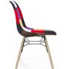 Chaise de Salle à Manger - Tissu Patchwork - Design Scandinave et Pieds en Bois - Skögur image 7