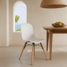 Chaise de salle à manger avec pieds en bois naturel – Style moderne et fonctionnalité -Broly image 7