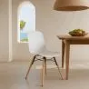 Chaise de salle à manger avec pieds en bois naturel – Style moderne et fonctionnalité -Broly image 7