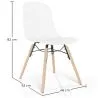 Chaise de salle à manger avec pieds en bois naturel – Style moderne et fonctionnalité -Broly image 7