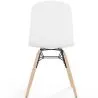 Chaise de salle à manger avec pieds en bois naturel – Style moderne et fonctionnalité -Broly image 7