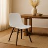 Chaise de salle à manger avec pieds en bois foncé – Style moderne et fonctionnalité - Broly image 7