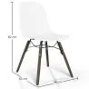 Chaise de salle à manger avec pieds en bois foncé – Style moderne et fonctionnalité - Broly image 7