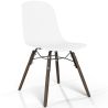 Chaise de salle à manger avec pieds en bois foncé – Style moderne et fonctionnalité - Broly image 7