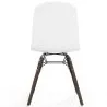 Chaise de salle à manger avec pieds en bois foncé – Style moderne et fonctionnalité - Broly image 7