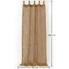 Store Banne Auvent Fibre de Coco 2,8x1,5M – 100% Voile d'Ombrage Naturelle image 7