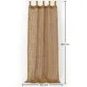 Store Banne Auvent Fibre de Coco 2.1x1.5M – 100% Voile d'Ombrage Naturelle image 7