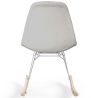 Chaise à bascule moderne en tissu rembourré pour adultes - Pieds en acier et bois - Skögur image 7