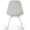 Chaise à bascule moderne en tissu rembourré pour adultes - Pieds en acier et bois - Skögur image 7