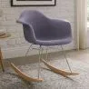 Chaise à bascule moderne en tissu rembourré – Style nordique - Nordika image 7
