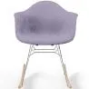 Chaise à bascule moderne en tissu rembourré – Style nordique - Nordika image 7
