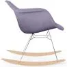 Chaise à bascule moderne en tissu rembourré – Style nordique - Nordika image 7