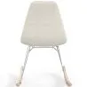 Chaise à bascule Minimaliste Bouclé – Style Nordic avec base en bois et acier - Skögur image 7