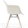 Chaise avec accoudoirs - Rembourrée en bouclé - Scandinave - Salle à manger, bureau ou salle d'attente - Nordika image 7