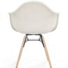 Chaise avec accoudoirs - Rembourrée en bouclé - Scandinave - Salle à manger, bureau ou salle d'attente - Nordika image 7