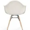 Chaise avec accoudoirs - Rembourrée en bouclé - Scandinave - Salle à manger, bureau ou salle d'attente - Nordika image 7