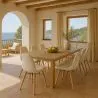 Chaise de salle à manger scandinave rembourrée en bouclé – Salle à manger ou bureau - Skögur image 7