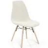 Chaise de salle à manger scandinave rembourrée en bouclé – Salle à manger ou bureau - Skögur image 7