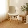 Chaise de salle à manger scandinave rembourrée en bouclé – Salle à manger ou bureau - Skögur image 7