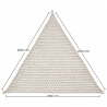 Auvent 2x2x2M Macramé - Voile d'ombrage 100 % Naturel image 7
