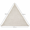 Auvent 3x3x3M Macramé - Voile d'ombrage 100 % Naturel image 7