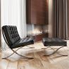 Fauteuil design avec repose-pieds - Revêtement en cuir - Town image 7