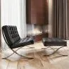 Fauteuil design avec repose-pieds - Revêtement en cuir - Town image 7