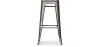 Tabouret de bar Design Industriel - Bois & Acier - 76cm - Stylix image 7