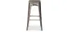 Tabouret de bar Design Industriel - Bois & Acier - 76cm - Stylix image 7