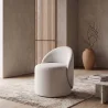 Tabouret Bas Rond – Siège Rembourré avec Dossier – Yaby image 7